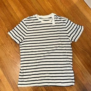 NWT - JCrew- Navy stripe long tee - L